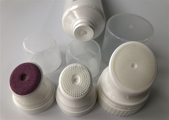 White pearl 5 layer tube 2 color offset printing hot stamping silver with special brush head cap 150 ml
