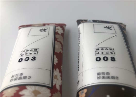 80g Plastic Cosmetic Tubes Diameter 35mm 4c Offset Printing 1c Silk Screen With Flip Top Cap