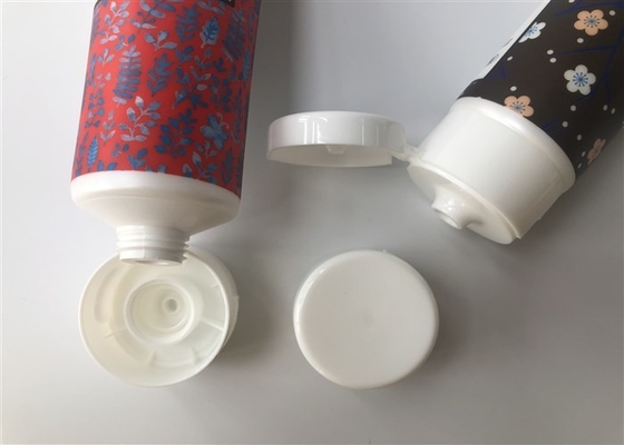 80g Plastic Cosmetic Tubes Diameter 35mm 4c Offset Printing 1c Silk Screen With Flip Top Cap