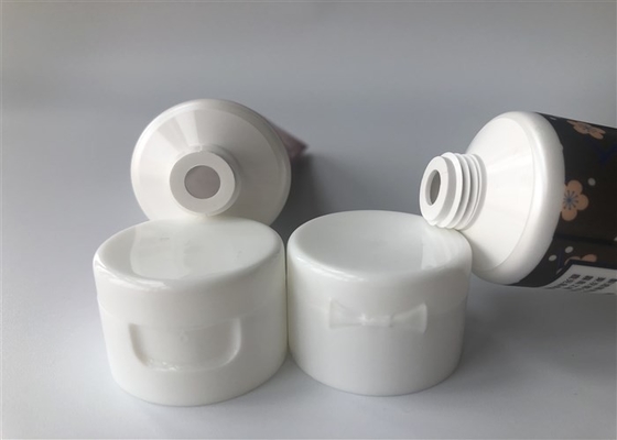 80g Plastic Cosmetic Tubes Diameter 35mm 4c Offset Printing 1c Silk Screen With Flip Top Cap