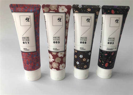 80g Plastic Cosmetic Tubes Diameter 35mm 4c Offset Printing 1c Silk Screen With Flip Top Cap