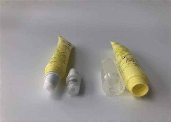 Yellow Color Offset Printing Lip Gloss Plastic Tube Packaging Innsert 10ml