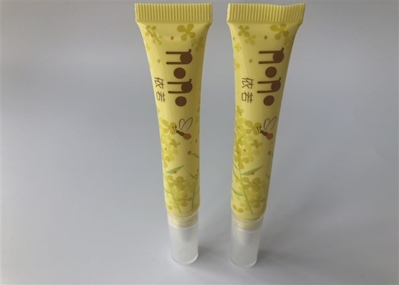 Yellow Color Offset Printing Lip Gloss Plastic Tube Packaging Innsert 10ml