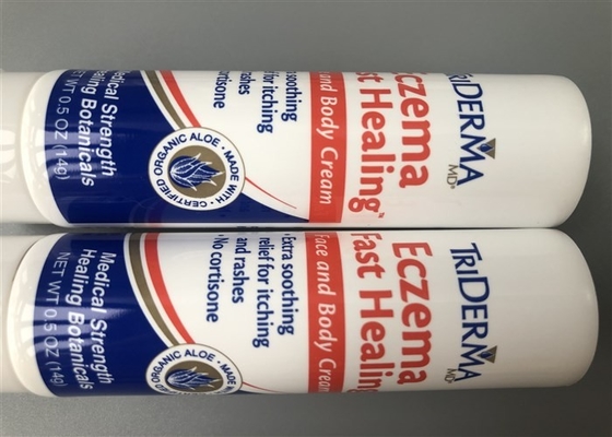 30ml Small Hand Cream Tube Packaging Extruded White Glossy Diameter 25mm
