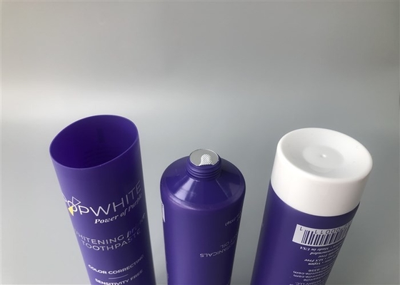 Colored Popwhite Plastic Cosmetic Tubes With Straight Flat Cap 1113g