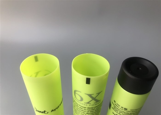 Colorful Pearl Plastic Lotion Tubes 2c Screen Printing With Grinding Straight Flat Cap