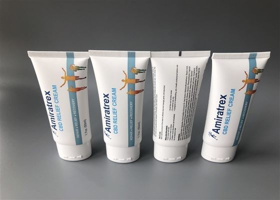 White Oval Plastic Cosmetic Tubes Sealed 8 Offset Printing Matt Coating Lip Top Cap