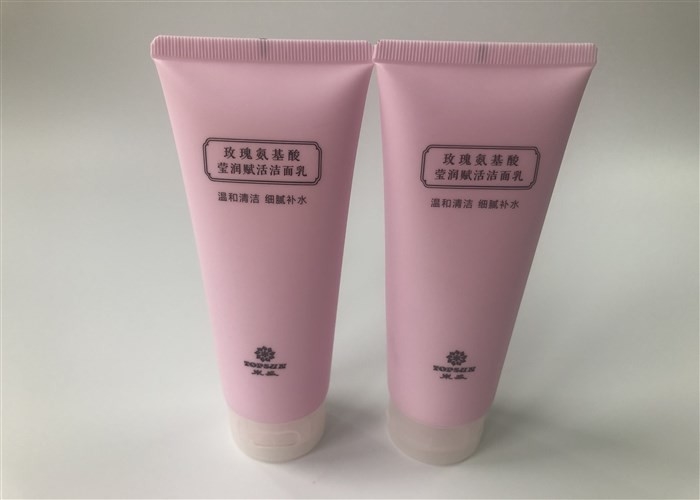 Pink Pearl Tube Rose Amino Acid Brightening And Activating Cleanser 100ml 1-Color Silk Screen With Flip Top Cap