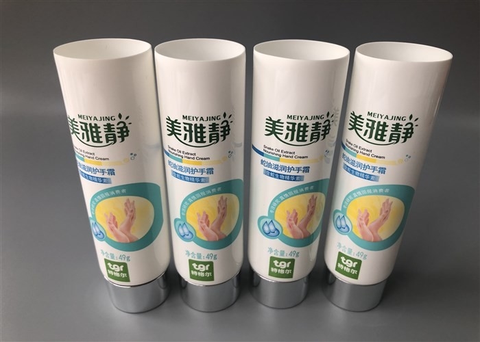 Snake Oil Extract Nourishing Empty Hand Cream Tubes 49g With Straight Flat Cover